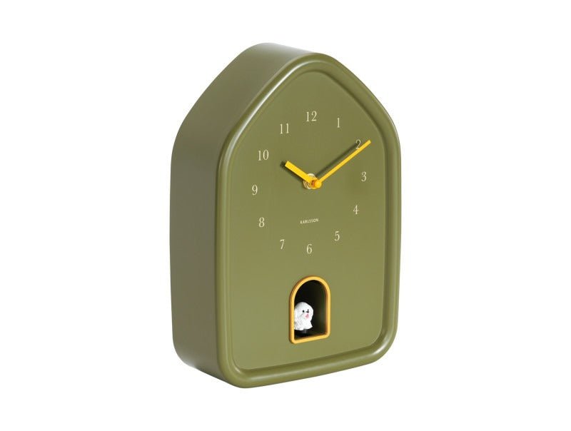 Karlsson Wall Clock Modern Doggy Luxury Green - CLOCKS - Beattys of Loughrea