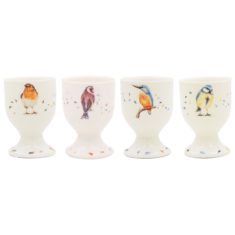 British Birds Egg Cups Set 4 - GENERAL LOOSE WARE - Beattys of Loughrea