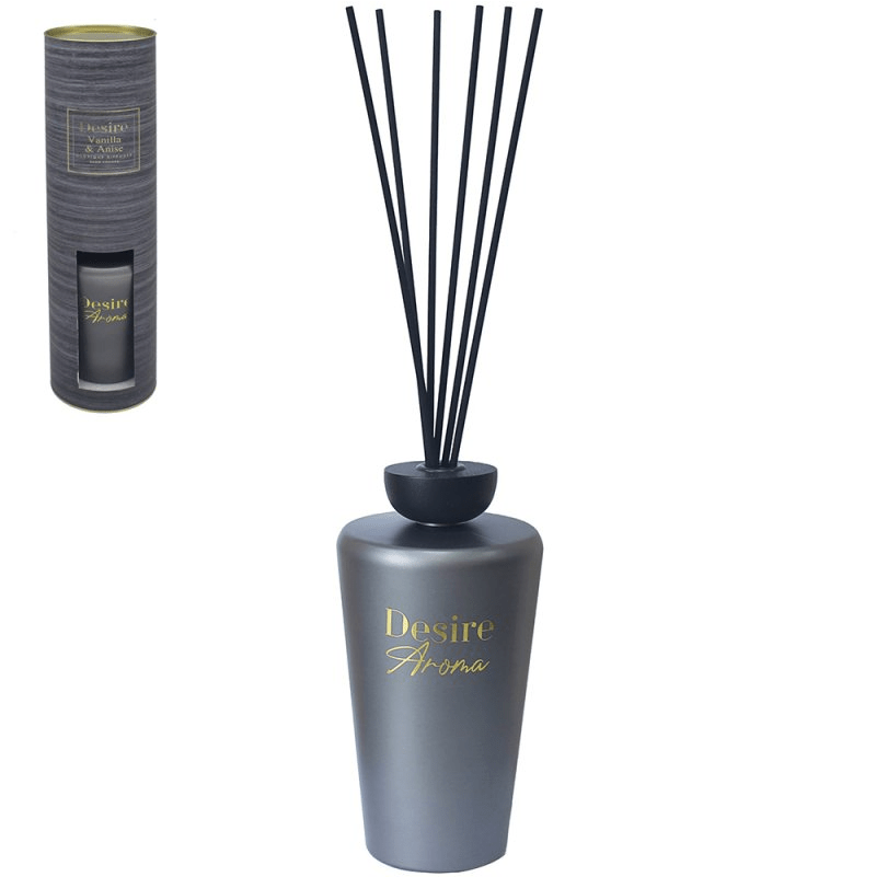 Desire Aroma Luxury Reed Diffuser – Vanilla & Anise (1000ml) - POT POURRI/AROMATHERAPY/OILS/DIFFUSER - Beattys of Loughrea