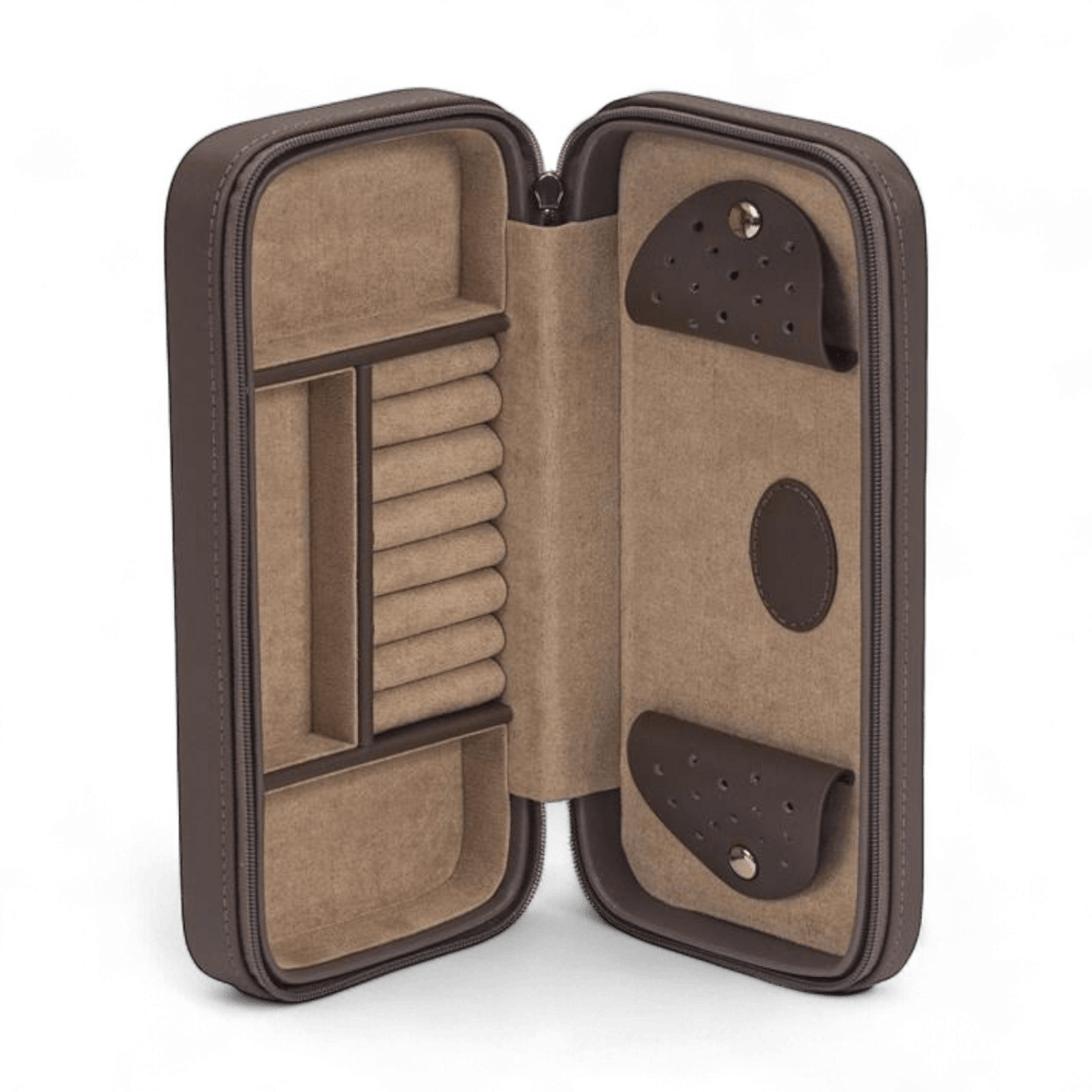 Mink Bonded Leather Travel Jewellery Case - JEWELLERY HOLDER - Beattys of Loughrea