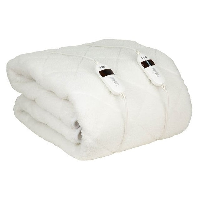 Russell Hobbs Electric Heated Blanket – Premium Sherpa Fleece Throw (King Size) - ELEC BLANKET UNDER - Beattys of Loughrea