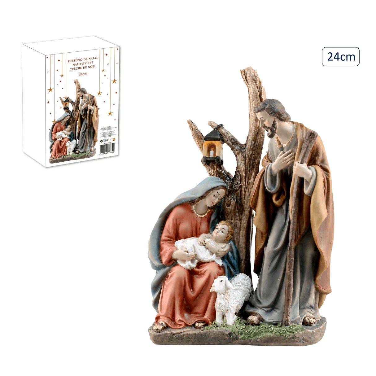 Nativity Scene – 24cm - XMAS CRIBS - Beattys of Loughrea
