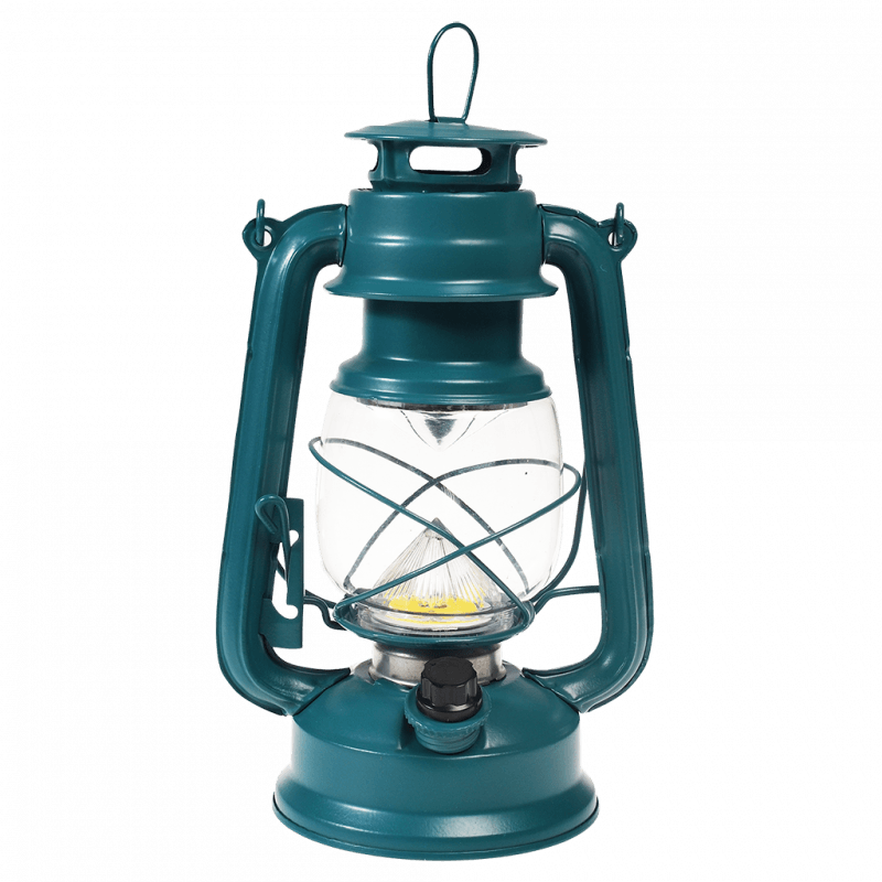 LED Hurricane Lantern – Spirit of Adventure Blue (24cm) - CANDLE HOLDERS / Lanterns - Beattys of Loughrea