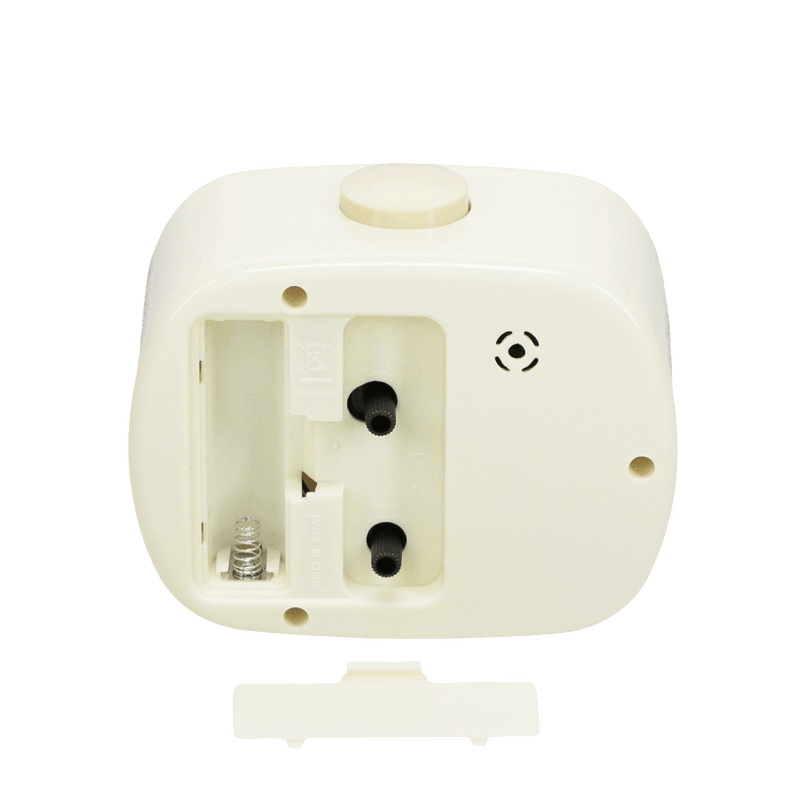 Retro Alarm Clock – Ivory White - CLOCKS - Beattys of Loughrea