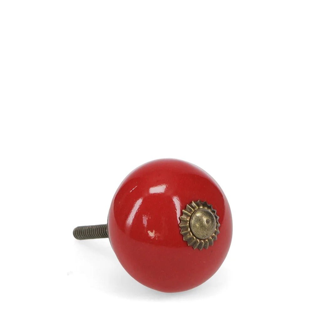 Ceramic Drawer Knob – Red - CABINET KNOBS - Beattys of Loughrea