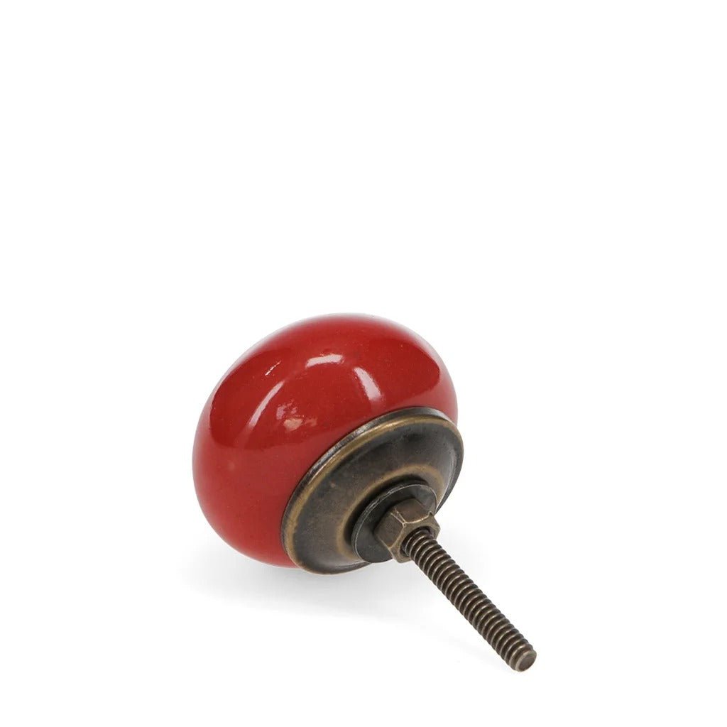Ceramic Drawer Knob – Red - CABINET KNOBS - Beattys of Loughrea