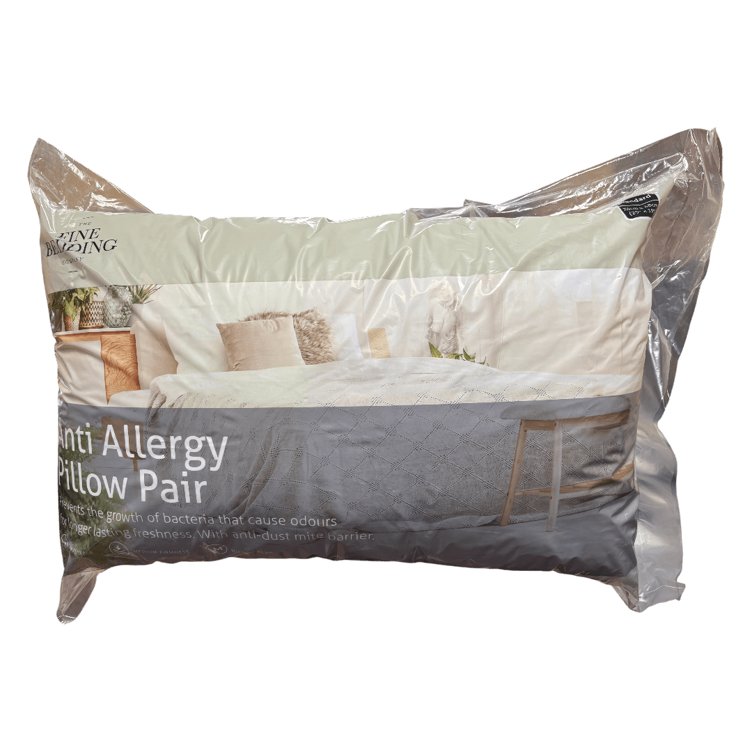 The Fine Bedding Company Anti - Allergy Pillow 2pk - PILLOWS - Beattys of Loughrea