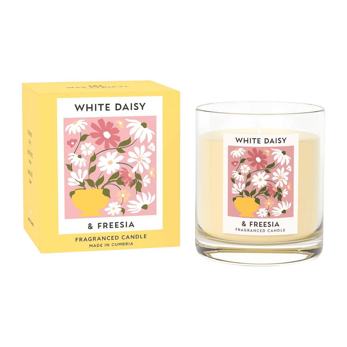 Wax Lyrical White Daisy & Freesia Candle – 190g - CANDLES - Beattys of Loughrea