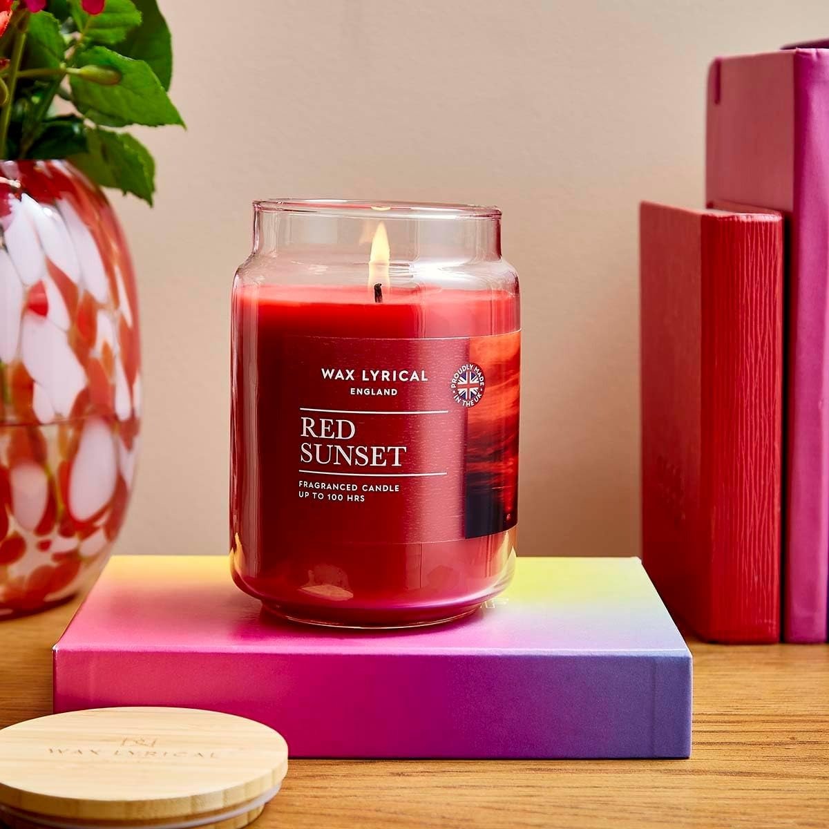 Wax Lyrical Large Jar Candle – Red Sunset - CANDLES - Beattys of Loughrea