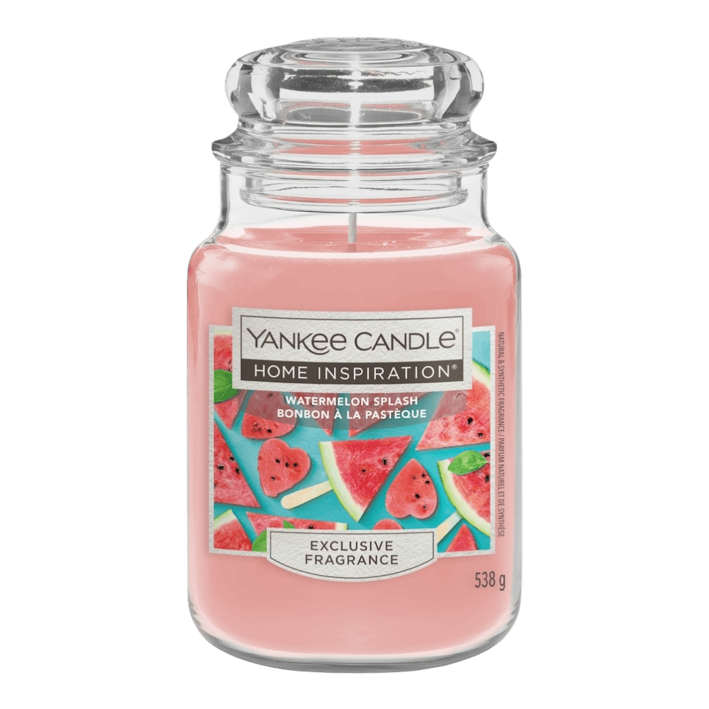 Watermelon Splash Home Inspirations Large Yankee Candle 538g - CANDLES - Beattys of Loughrea