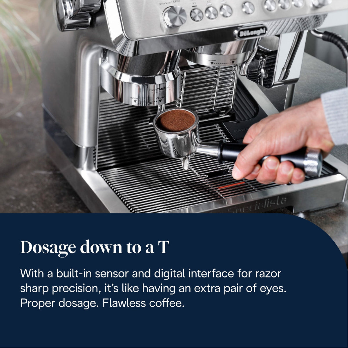 De'Longhi La Specialista Maestro EC9885.M Stainless Steel Manual Bean to Cup Espresso Machine