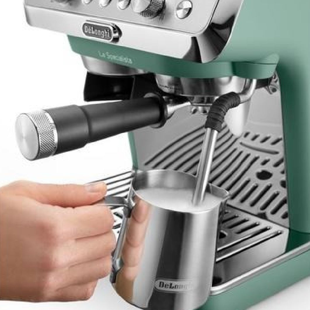 Delonghi La Specialista Arte Manual Bean to Cup Coffee Machine - Green | EC9155.GR - COFFEE MAKERS / ACCESSORIES - Beattys of Loughrea