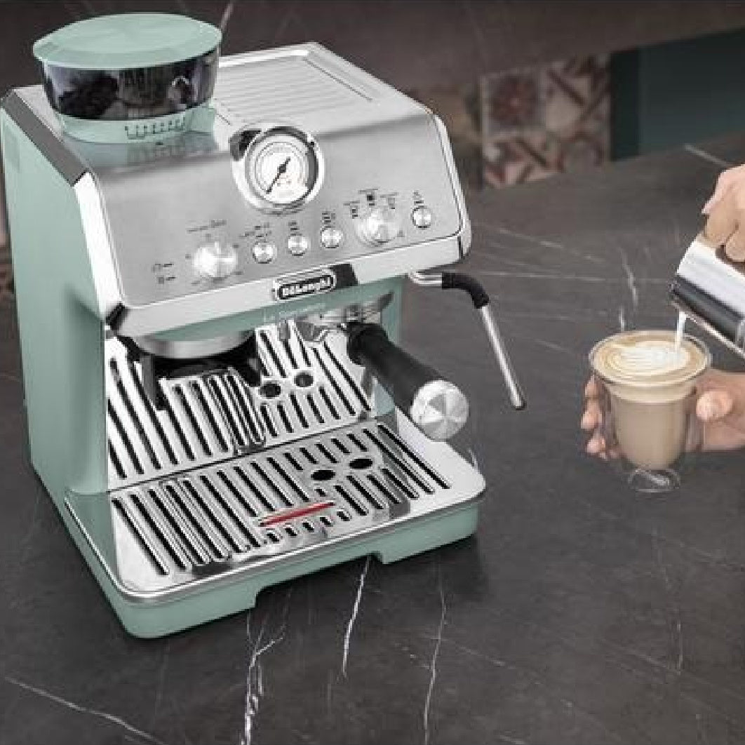 Delonghi La Specialista Arte Manual Bean to Cup Coffee Machine - Green | EC9155.GR - COFFEE MAKERS / ACCESSORIES - Beattys of Loughrea