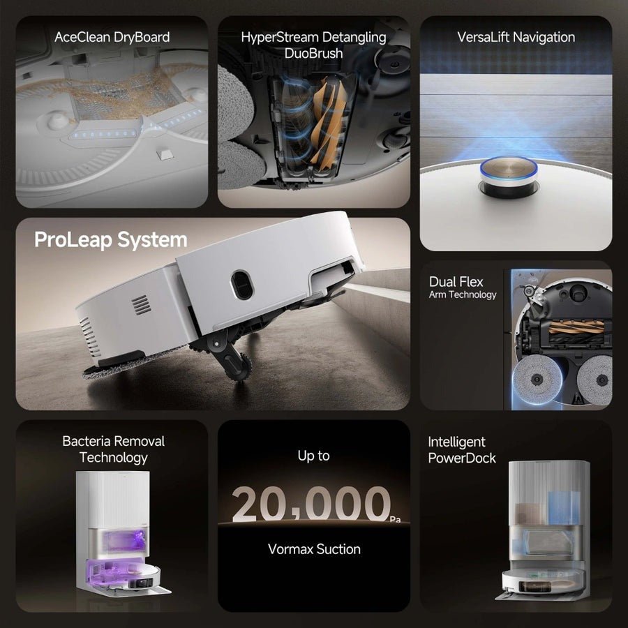 Dreame X50 Ultra Robot Vac Vacuum Cleaner - White | RLX85CE - 4 - ROBOT VACUUM CLEANER - Beattys of Loughrea