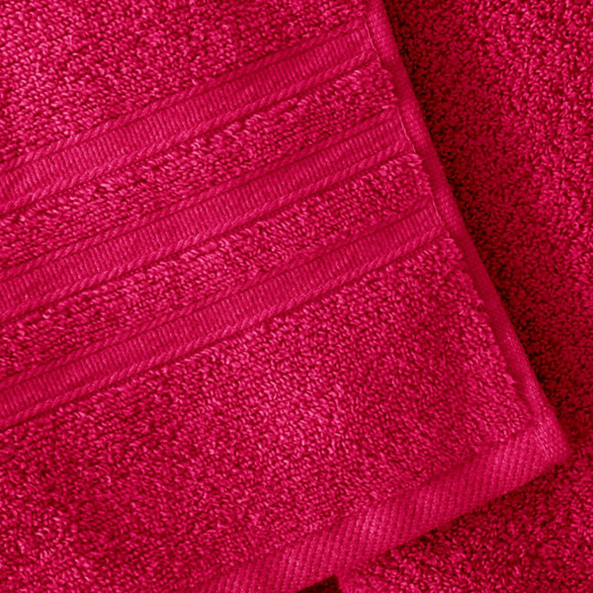 Catherine Lansfield Zero Twist Cotton 50 x 85cm Hand Towel Hot Pink