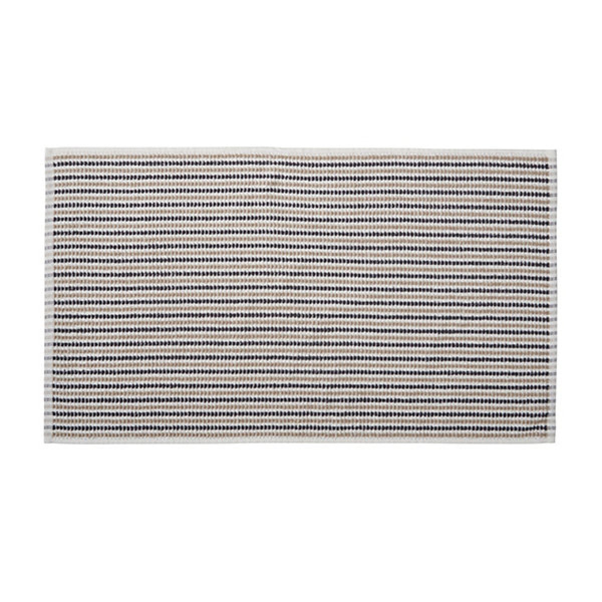 Catherine Lansfield Rice Weave Stripe Cotton 50 x 90cm Hand Towel Grey - TOWELS FACECLOTHS - Beattys of Loughrea
