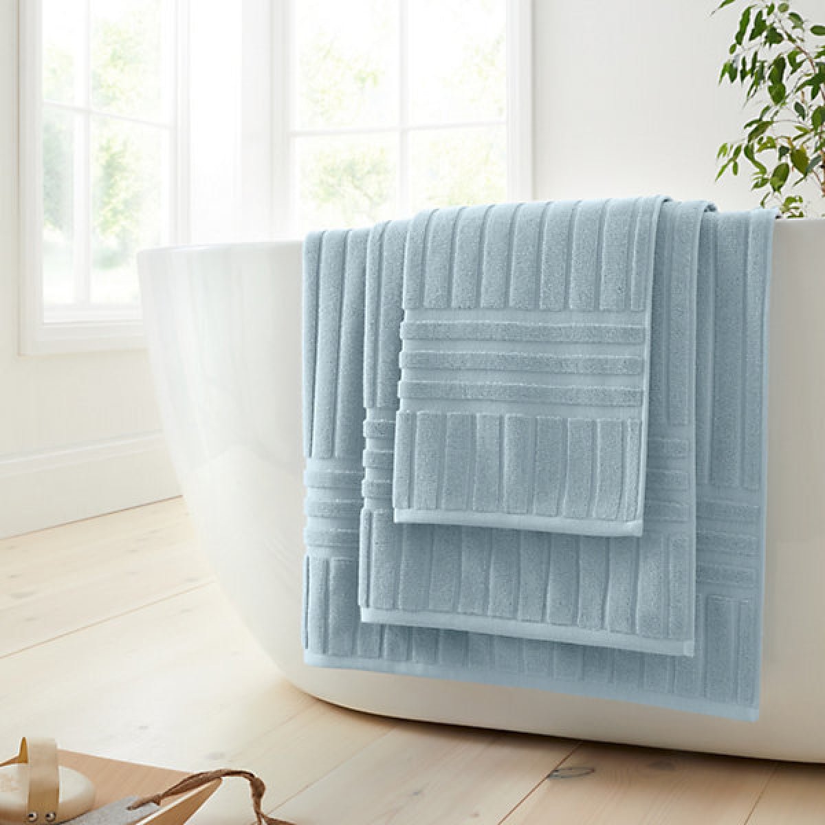Bianca Hotel Cotton 70 x 127cm Bath Towel Blue - TOWELS FACECLOTHS - Beattys of Loughrea