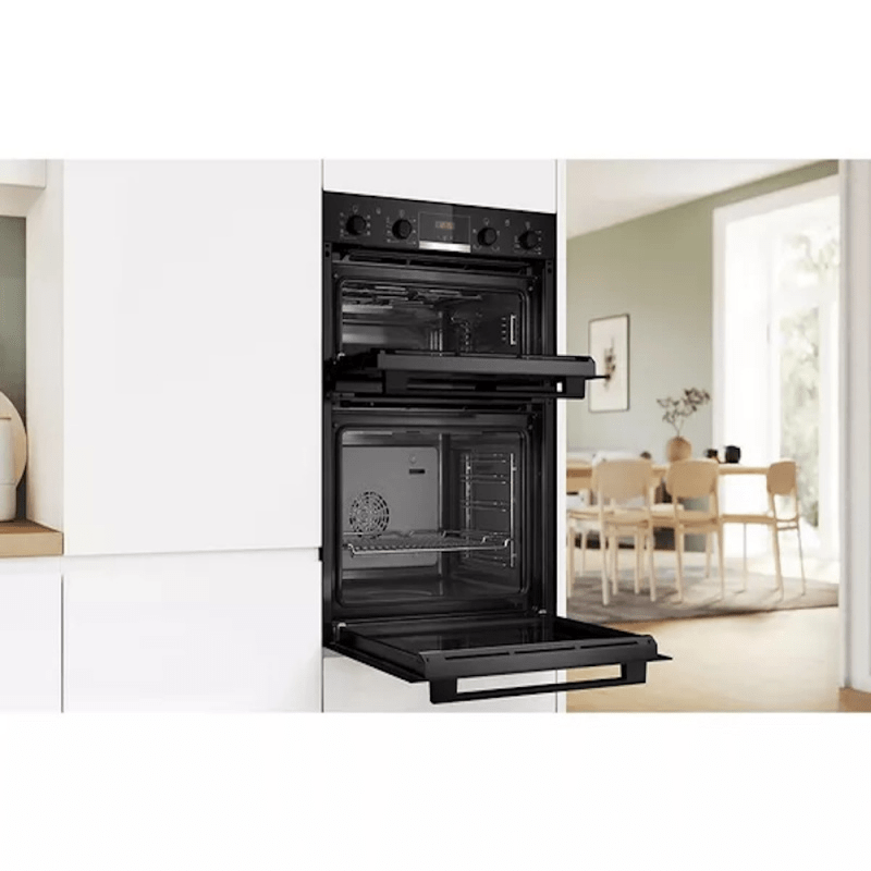 Bosch Series 4 MBA533BB3B Electric Double Oven – Black - ELECT OVEN SINGLE & DBLE BUILT IN - Beattys of Loughrea