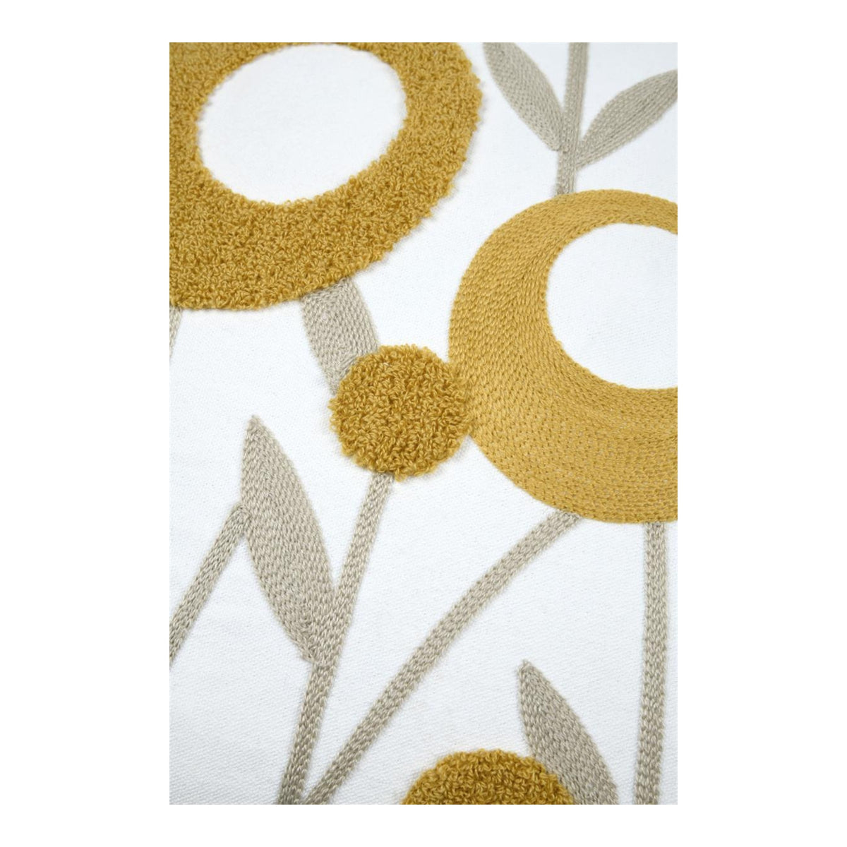 STOF Camille Cushion, Mustard, 45x45cm - CUSHIONS/COVERS - Beattys of Loughrea