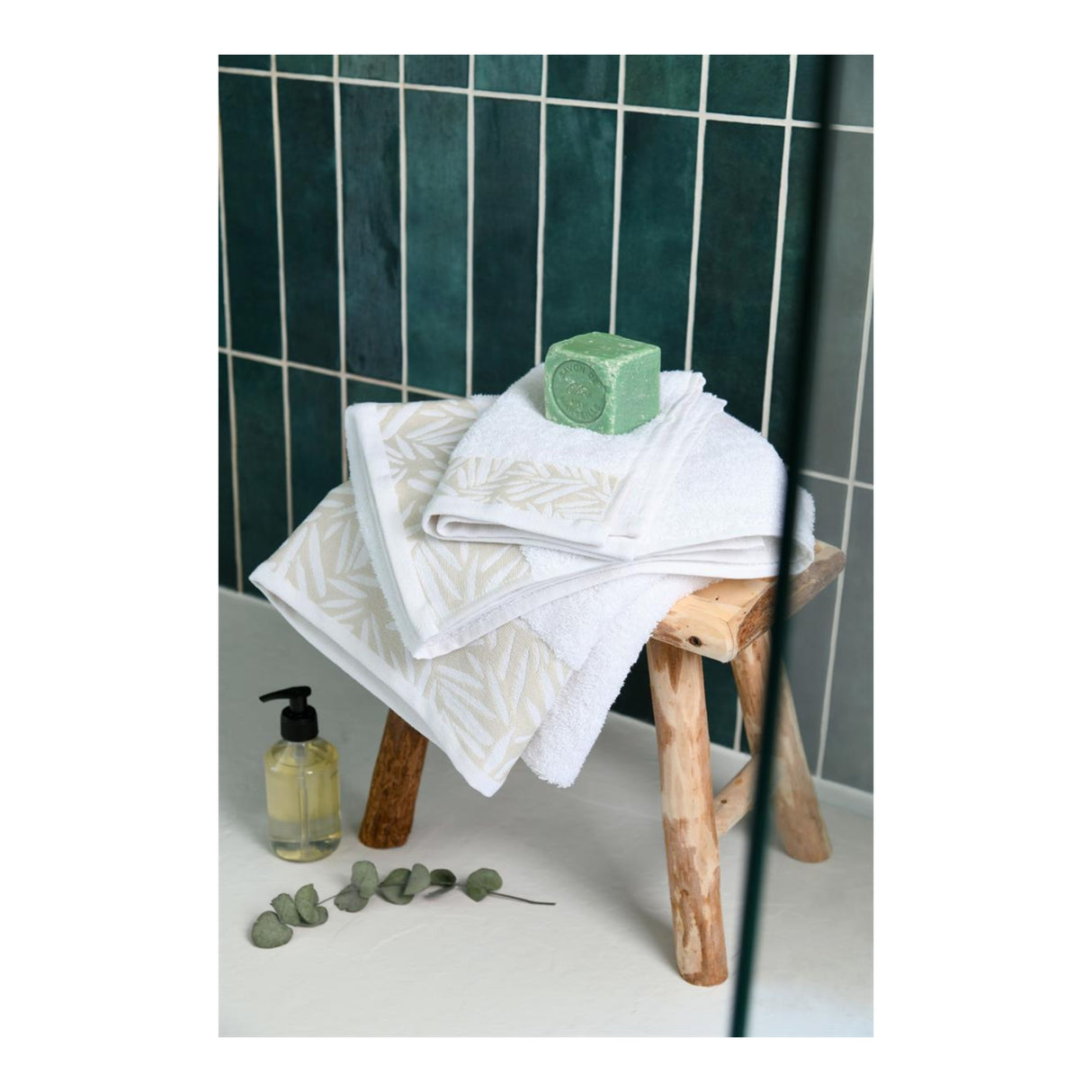 STOF Sora Cotton Bath Sheet, White, 50x90cm - TOWELS FACECLOTHS - Beattys of Loughrea