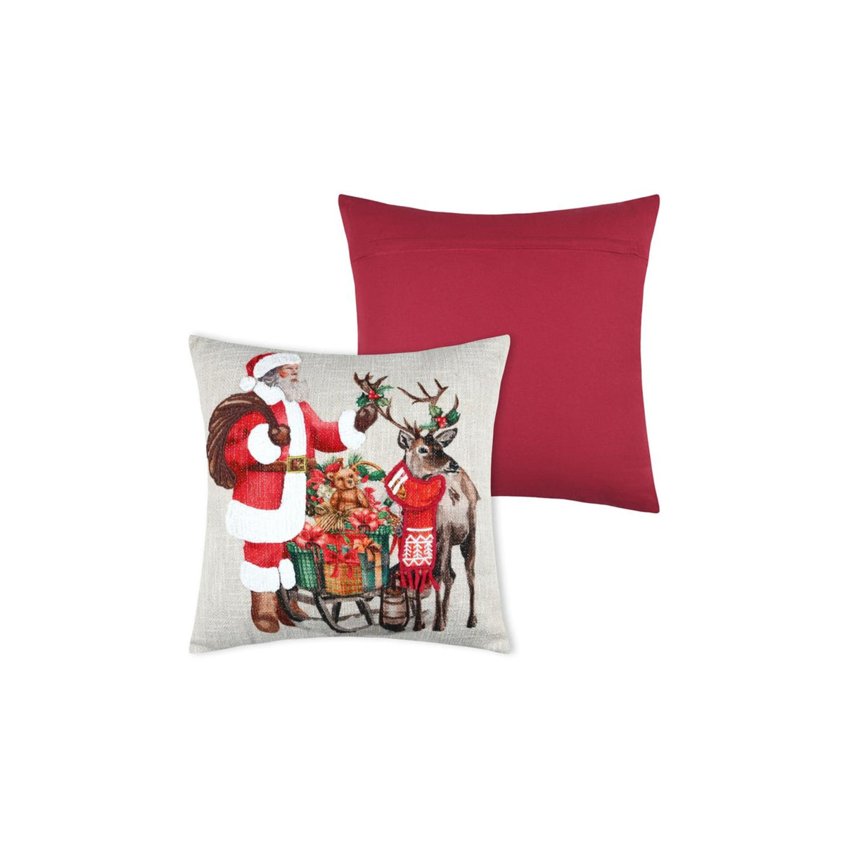 Santa Christmas Cushion, 45x45cm - CUSHIONS/COVERS - Beattys of Loughrea