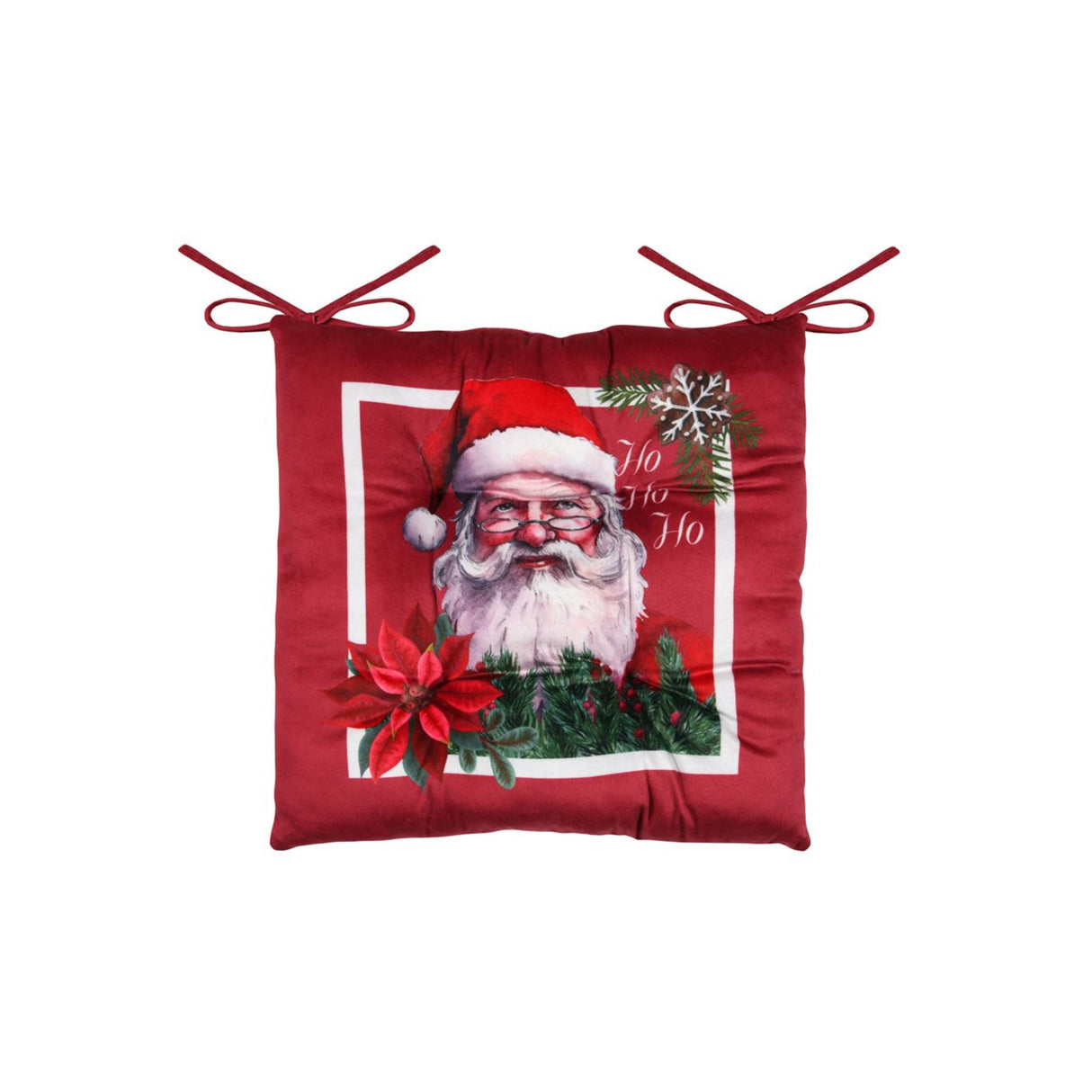 STOF Santa Chair Pad, Burgundy, 38x38cm - CUSHIONS/COVERS - Beattys of Loughrea