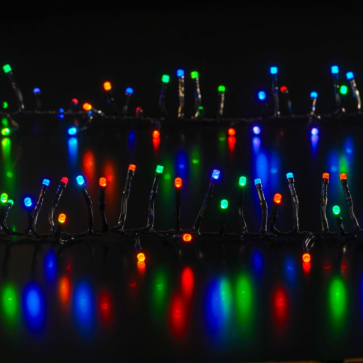 Noma Spectrum 100 LED Remote Control String Lights, Green Cable - XMAS LIGHTED OUTDOOR DECOS - Beattys of Loughrea