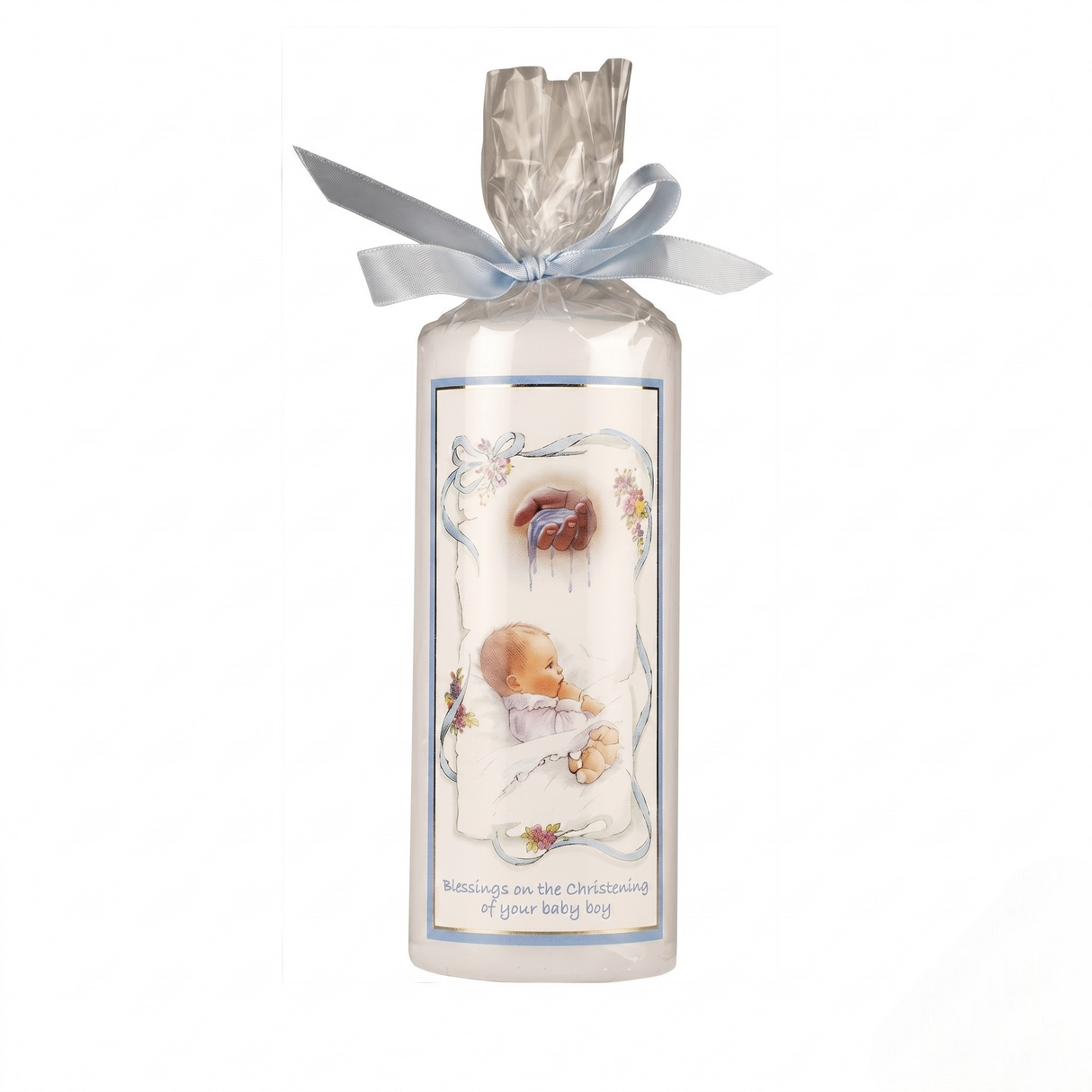 Christening Candle Boy 6 Inch
