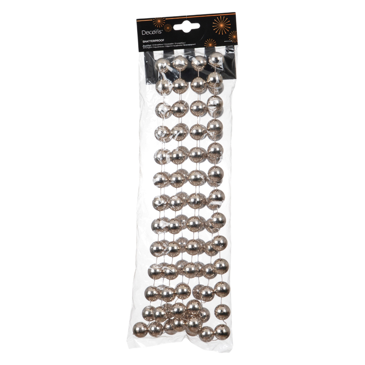 Decoris XXL Smokey Pearl Bead Garland - XMAS BAUBLES - Beattys of Loughrea