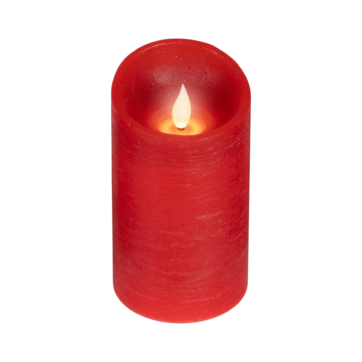 LED Realistic Waving Flame Candle Red 13.5cm - BATTERY LED CANDLES - Beattys of Loughrea