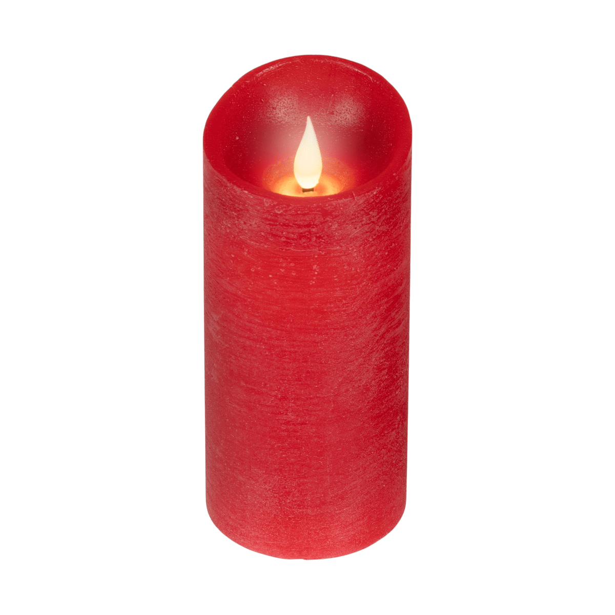 LED Realistic Waving Flame Candle Red 17cm - BATTERY LED CANDLES - Beattys of Loughrea