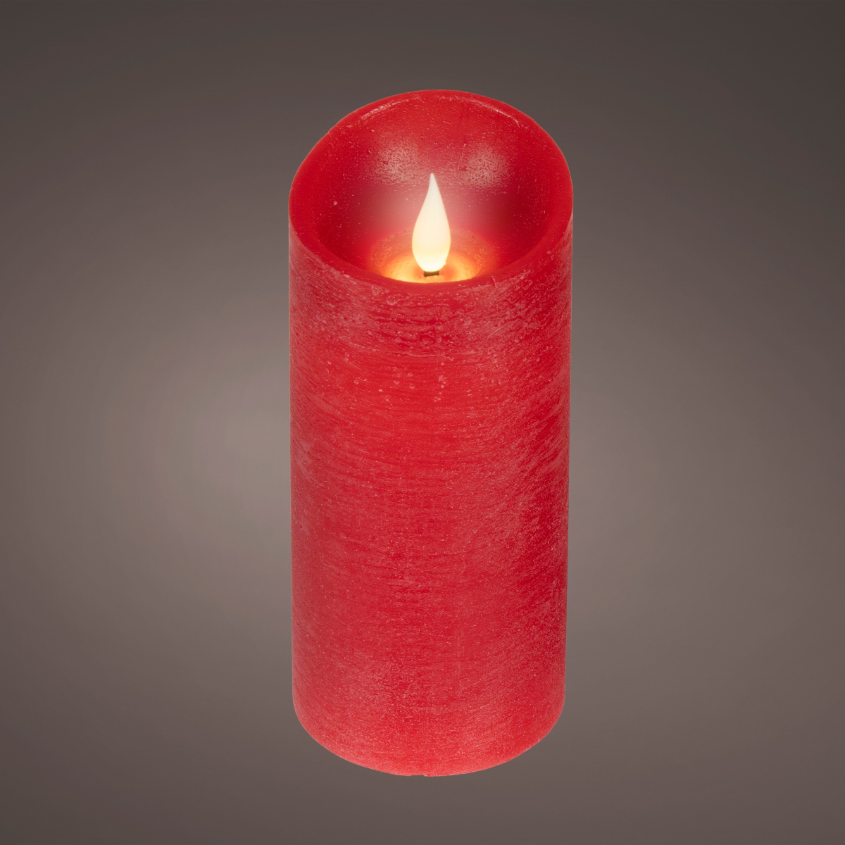 LED Realistic Waving Flame Candle Red 17cm