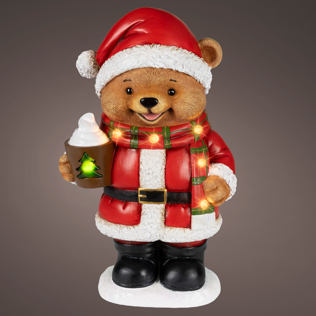 LED Christmas Bear Decoration 37cm - XMAS ROOM DECORATION - LIGHT UP - Beattys of Loughrea