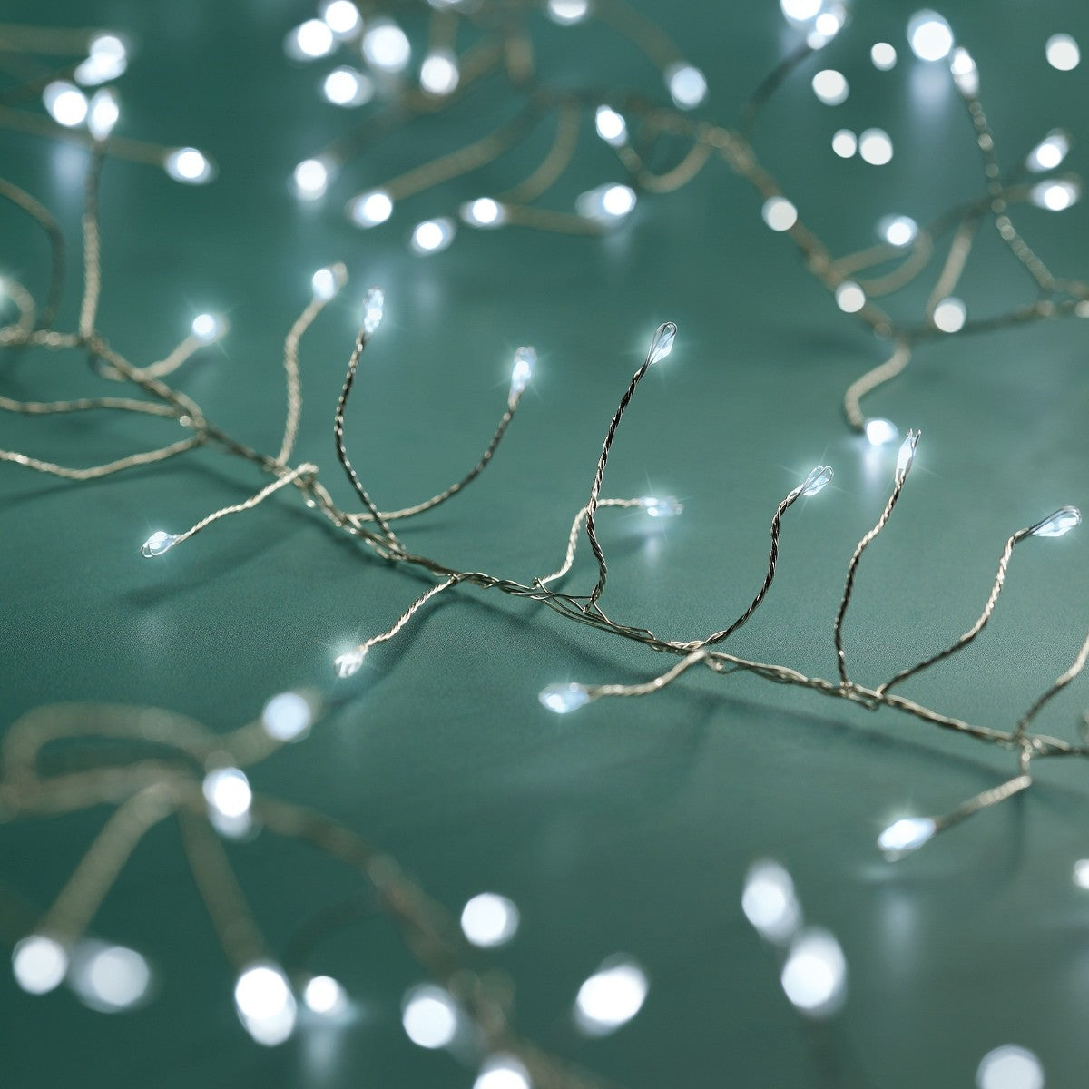 480 LED Kompakt Micro Lichterkette Funkeln Kaltweiß 6m