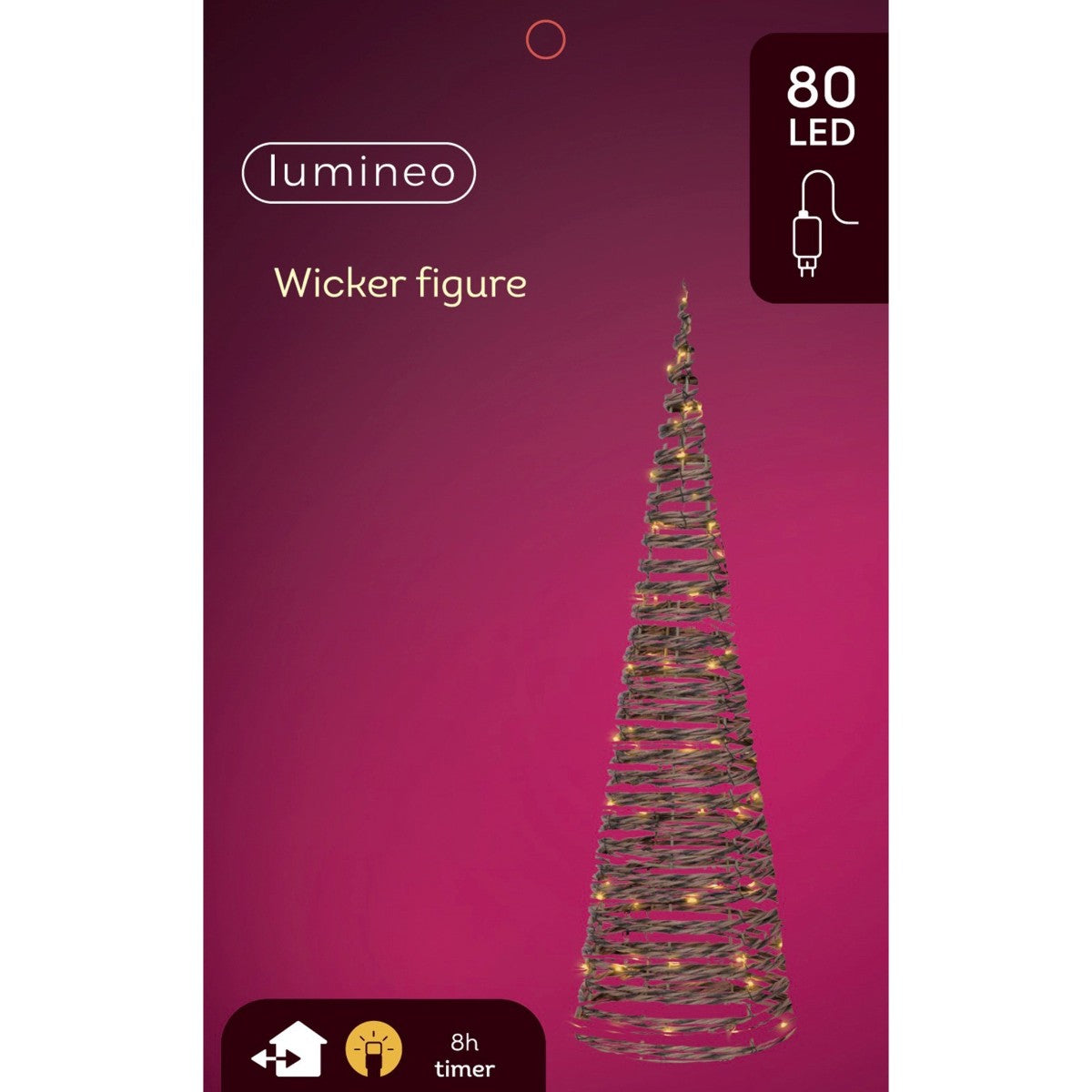 LED Weiden-Kegelbaumleuchte Klassisches Warm 60cm
