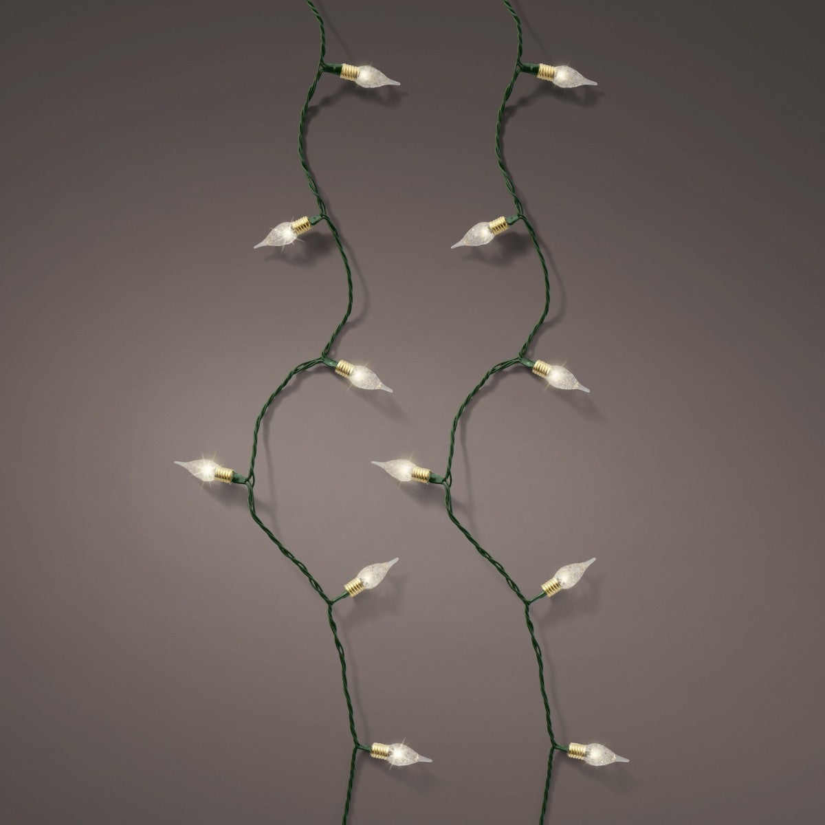 120 LED Vintage Style Twinkle String Lights Warm White 12m