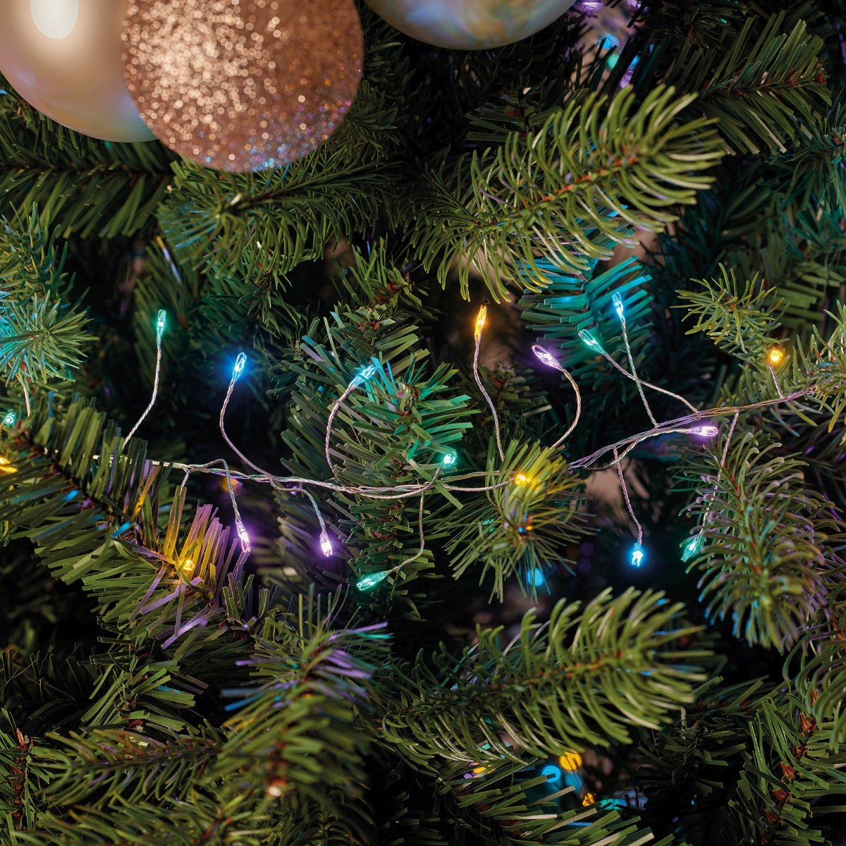 480 LED Compact Twinkle Micro String Lights Soft Multi 6m