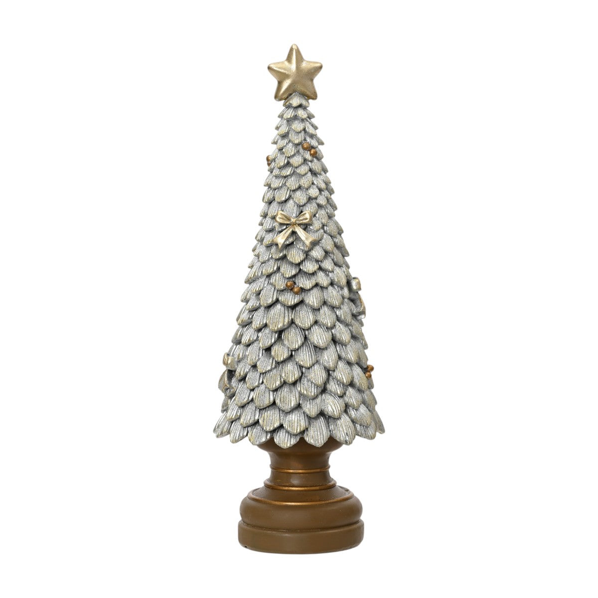 Décoration Sapin de Noël Pailletée Argentée 36cm