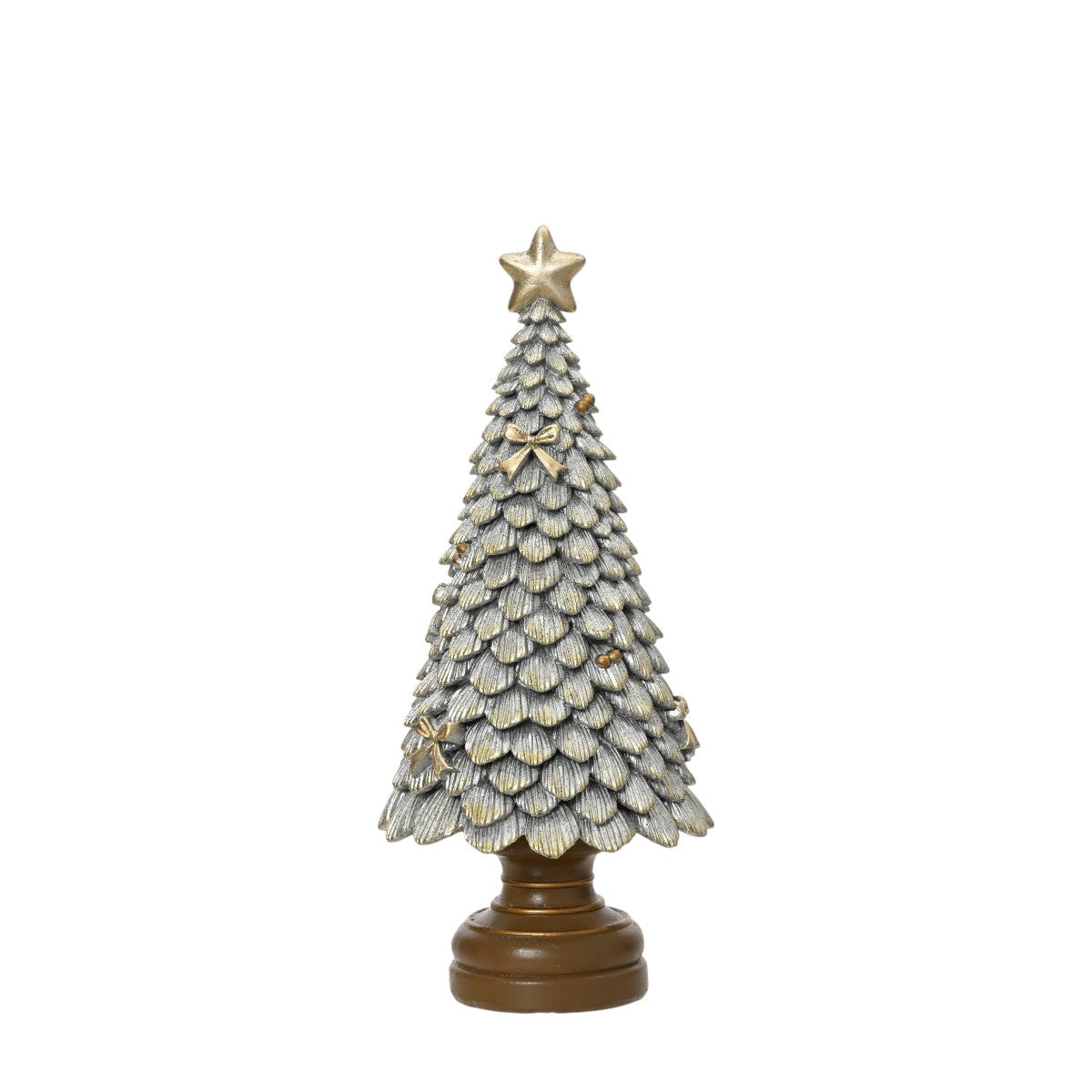 Silver Glitter Christmas Tree Decoration 23cm