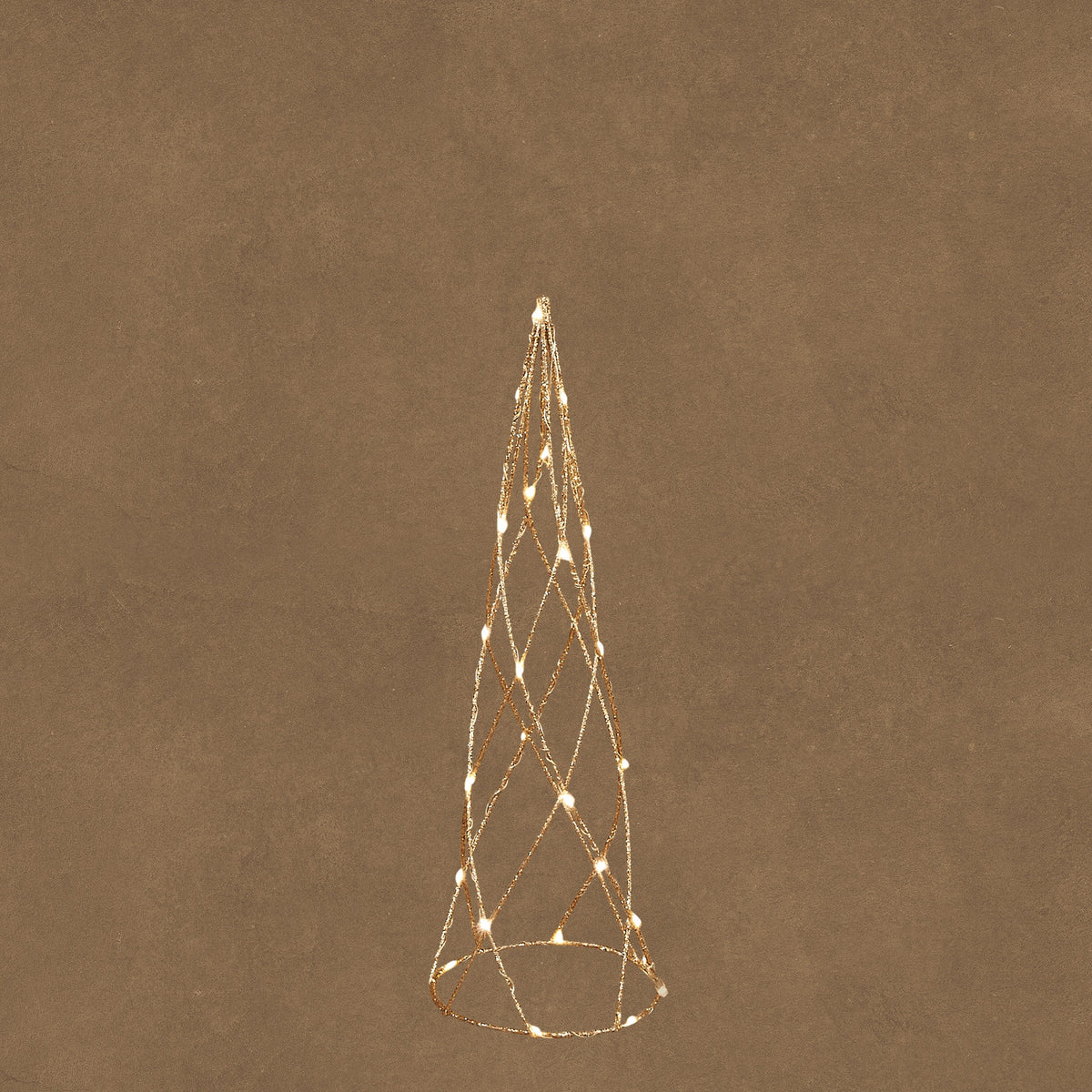LED Champagne Cone Decoration with Timer 40cm