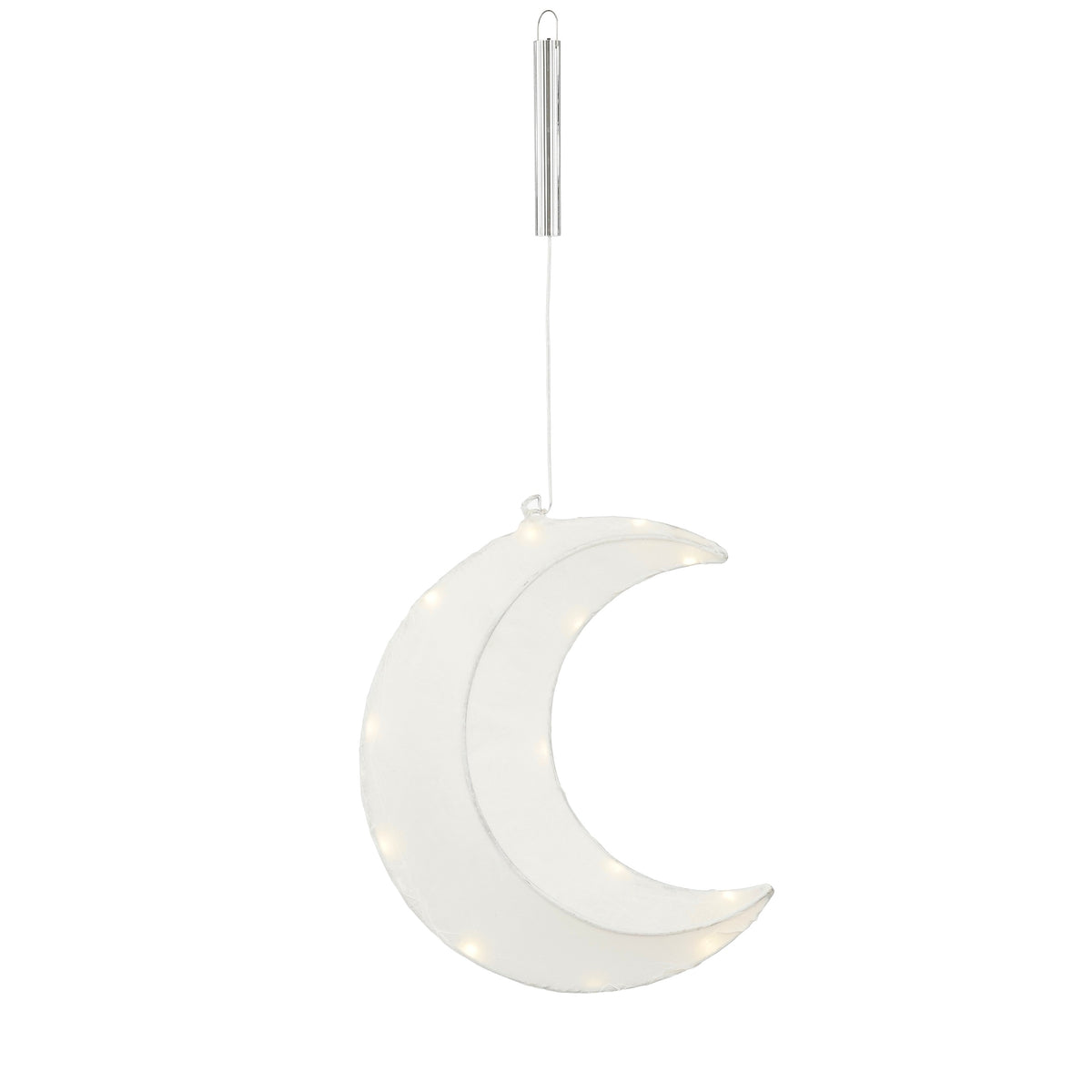 LED Moon Hanging Decoration Battery Powered 34cm