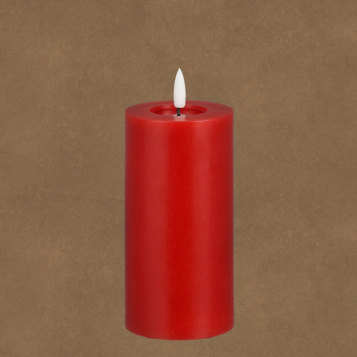 LED Candle Red Battery Operated with Timer 15cm - BATTERY LED CANDLES - Beattys of Loughrea