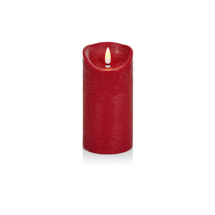 Premier Battery Operated Red FlickaBrights Textured Candle 23cm