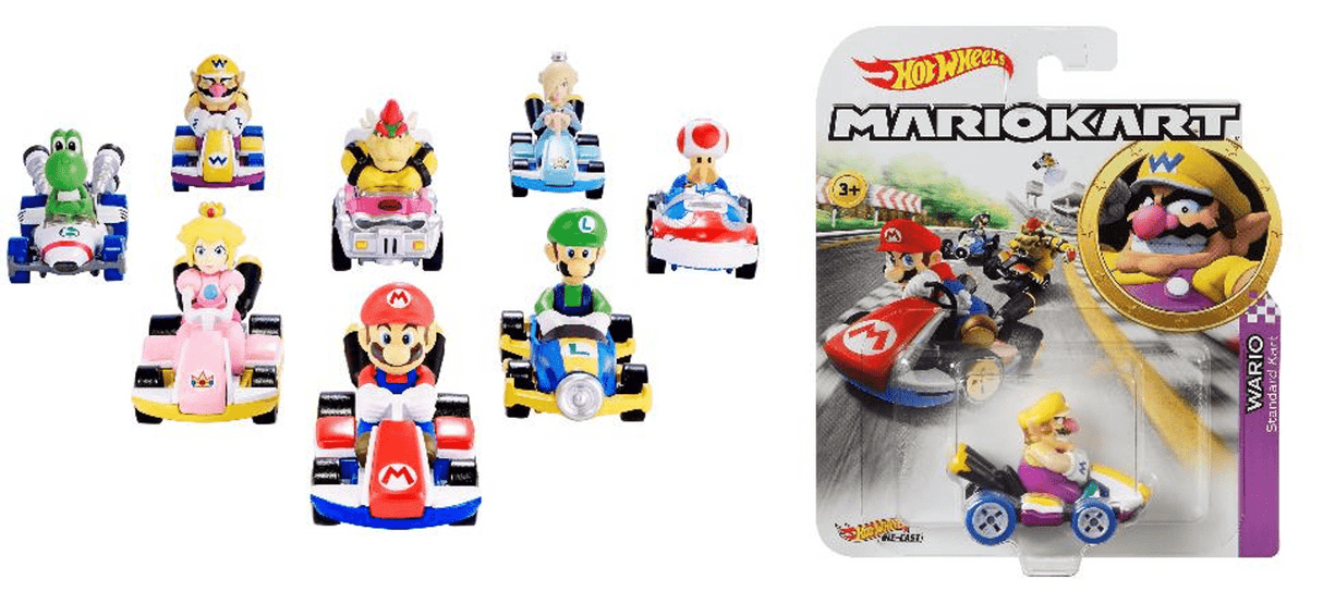 Hot Wheels Mario Kart Assorted Styles - ACTION FIGURES & ACCESSORIES - Beattys of Loughrea