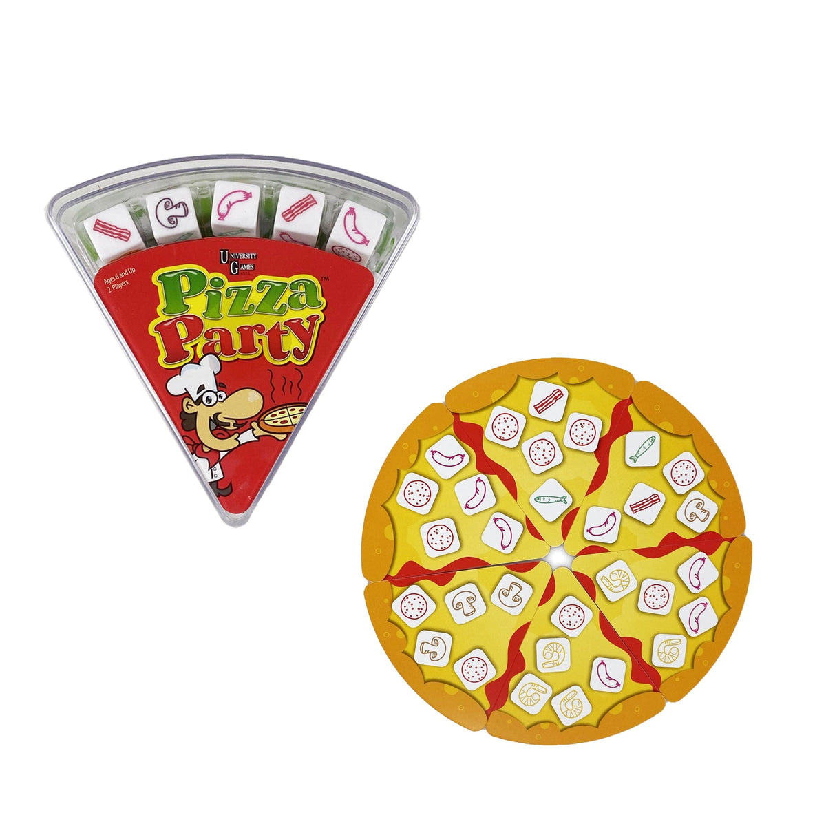 University Games Pizza Party Dice Game