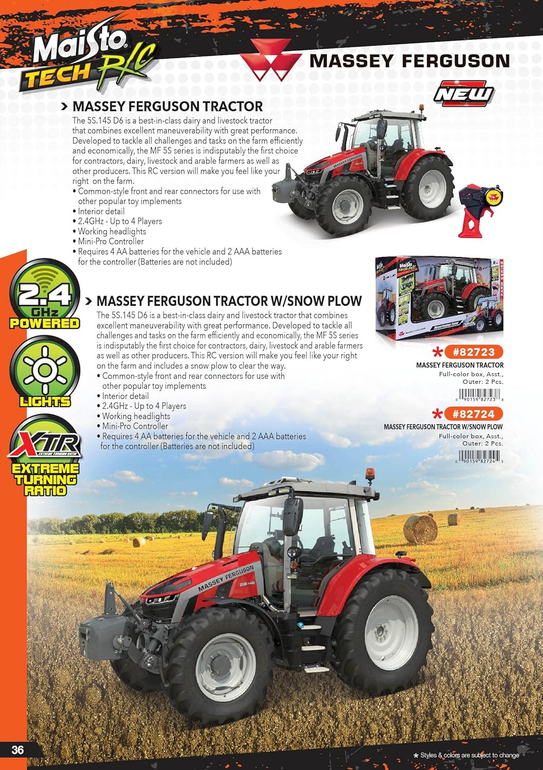 Maisto RC 1/16 Massey Ferguson Tractor 2.4GHZ - REMOTE CONTROL - Beattys of Loughrea