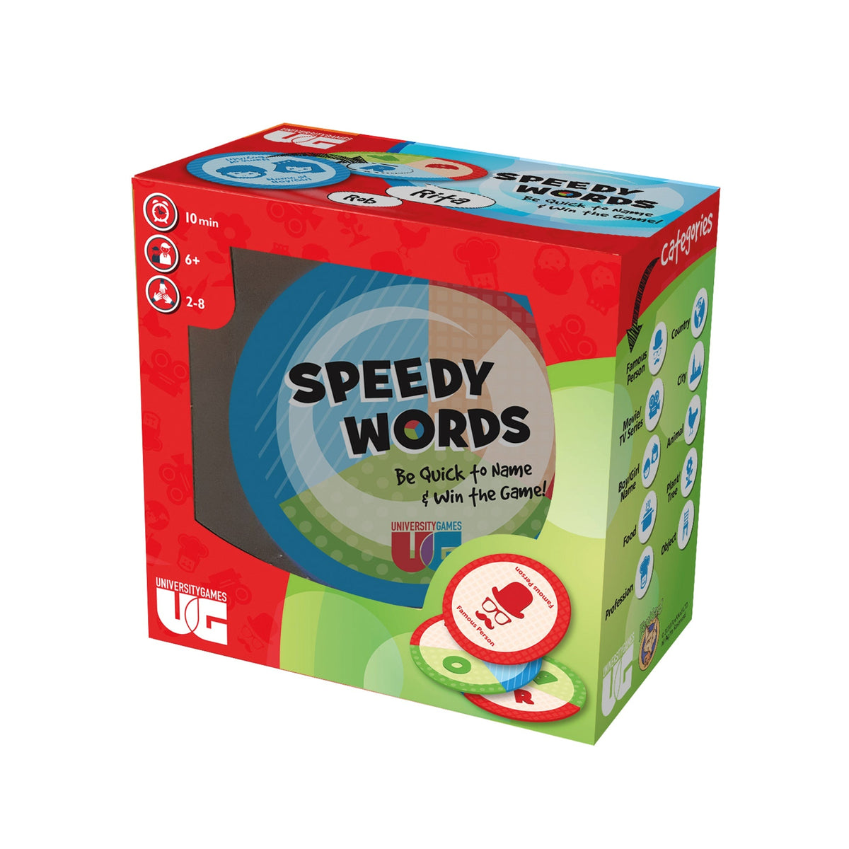 University Games Speedy Words Card Game
