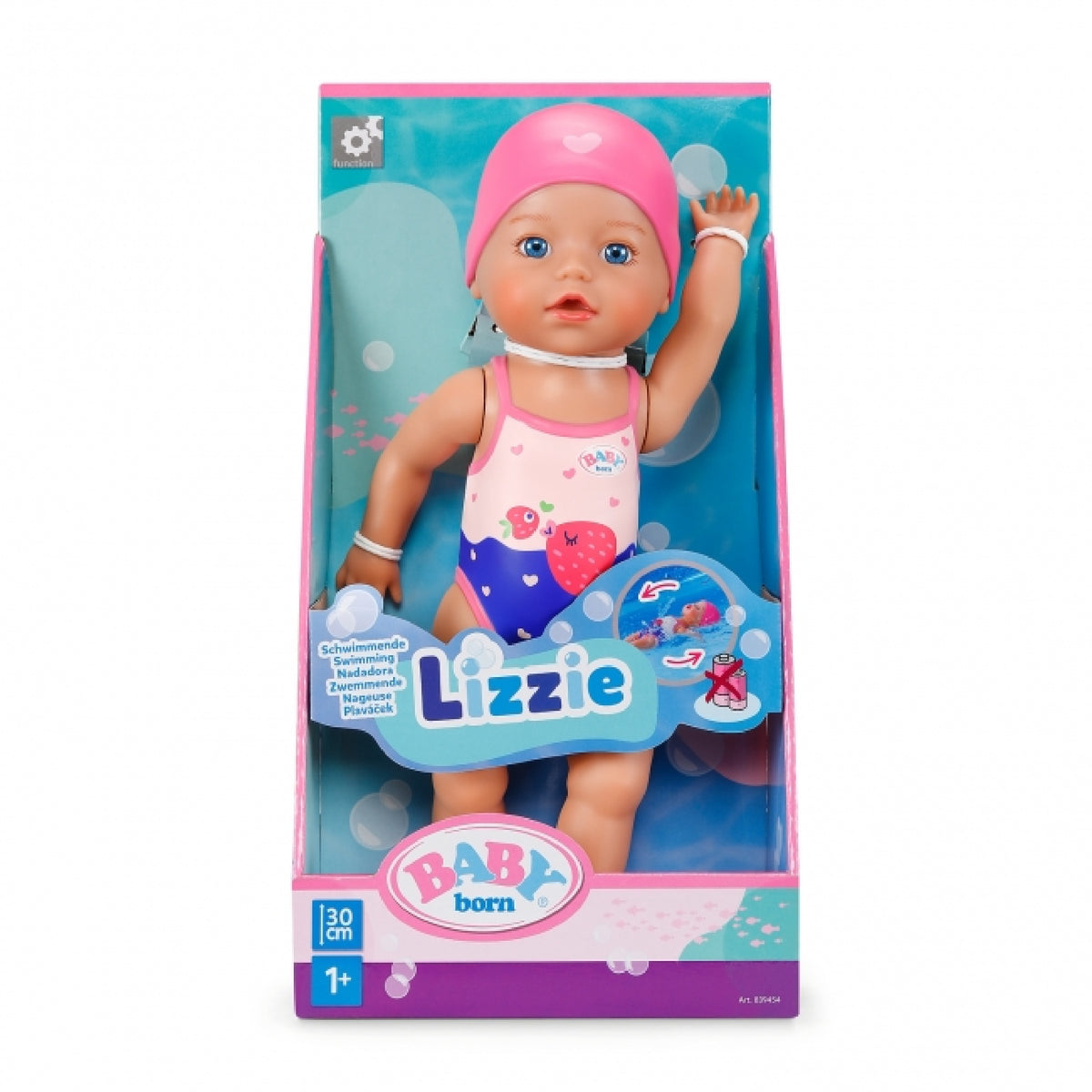 BABY born Swimming Lizzie Wind-Up Swim Doll 30cm