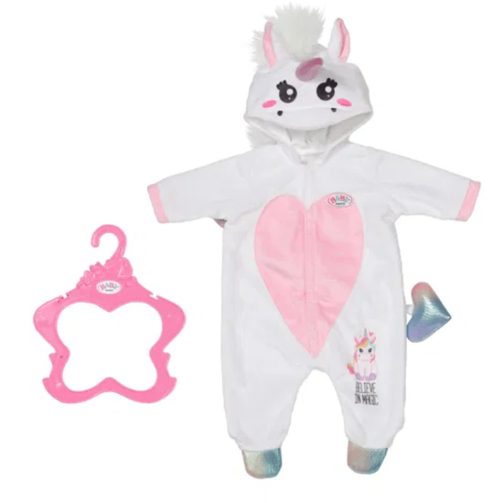 Baby Born Unicorn Onesie 43Cm - 'Believe in Magic' - DOLL ACCESSORIES/PRAMS - Beattys of Loughrea