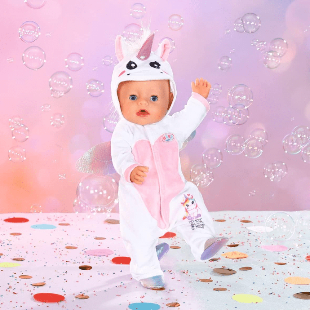 Baby Born Unicorn Onesie 43Cm - 'Believe in Magic' - DOLL ACCESSORIES/PRAMS - Beattys of Loughrea